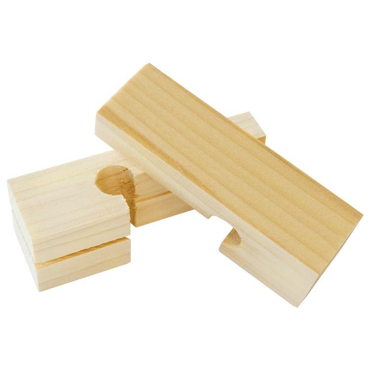 LINE BLOCKS, 4", WOOD, (PAIR)