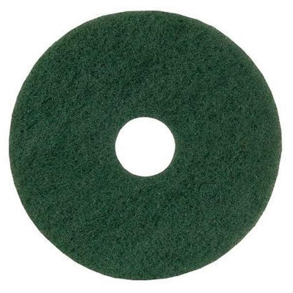 FLOOR SCRUBBING PAD, 17" X 1", GREEN