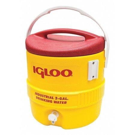 COOLER, 3 GALLON, YELLOW / RED
