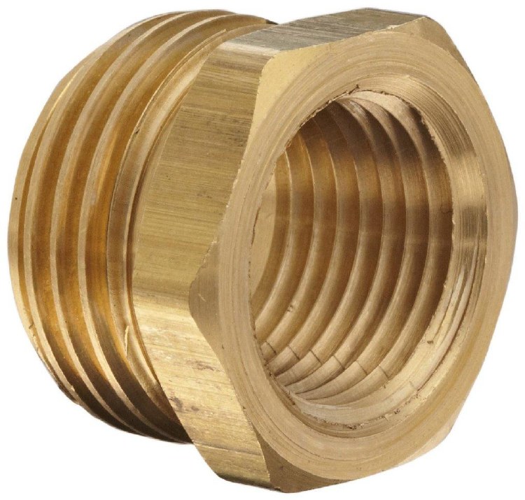 MALE GHT x1 /2"F-NPT, BRASS