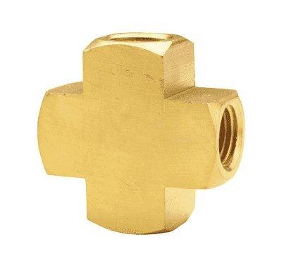 PIPE CROSSOVR, 3/8", BRASS, FEMALE