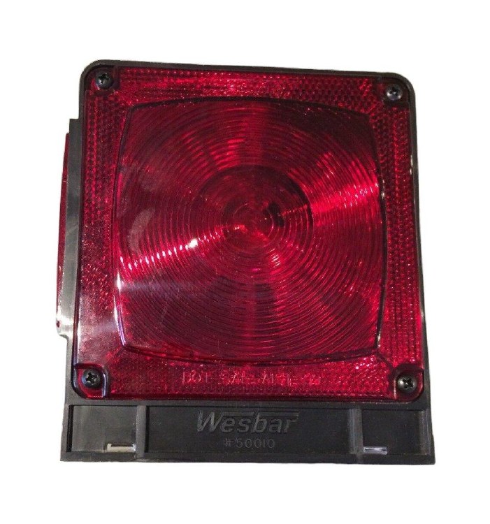 TAIL LIGHT, LEFT SIDE, 5" X 5.55"