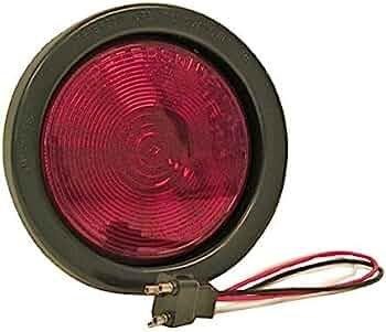 TAIL LIGHT, 4" ROUND, GROMMET/PLUG