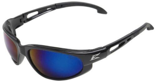 SAFETY GLASSES, DAKURA, BLACK FRAME, BLUEMIRROR LENS