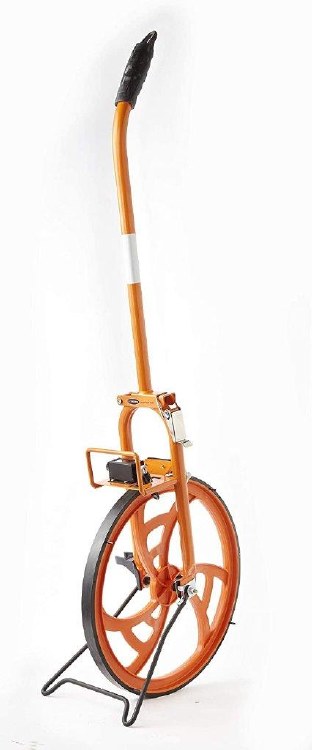MEASURING WHEEL, 4',METAL W/PLASTIC WHEEL FOLD DOWN HANDLE