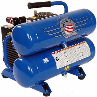 COMPRESSOR, 2 HP, ELEC DIRECT DRIVE, 4.0 CFM @ 100 PSI, 4.4 GAL. DUAL TANKS