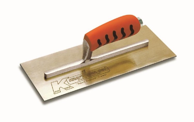 TROWEL, 11-1/2" X 4-3/4", GOLD, PRO GRIP
