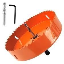 HOLE SAW, 1-3/8", VARIABLE PITCH, W/ ARBOR