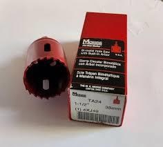 HOLE SAW, 1-1/2", VARIABLE PITCH, W/ ARBOR