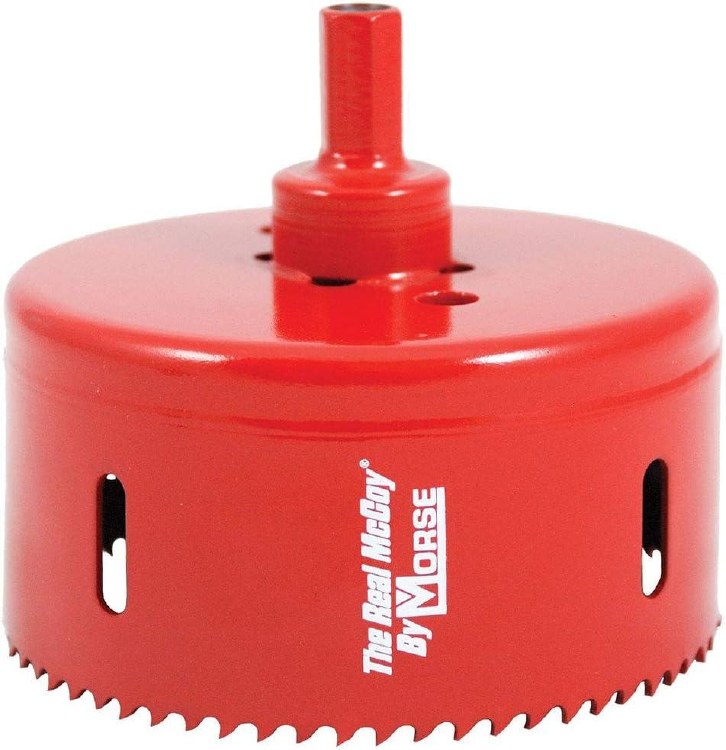 HOLE SAW, 4", VARIABLE PITCH, W/ ARBOR