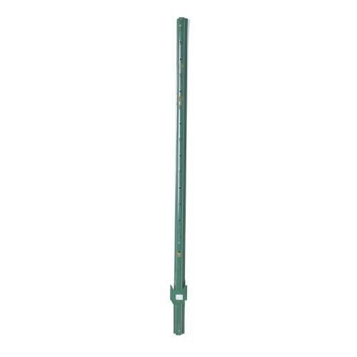 FENCE POST, STEEL, 6 FT., HEAVY DUTY,  W/ ANCHOR PLATE