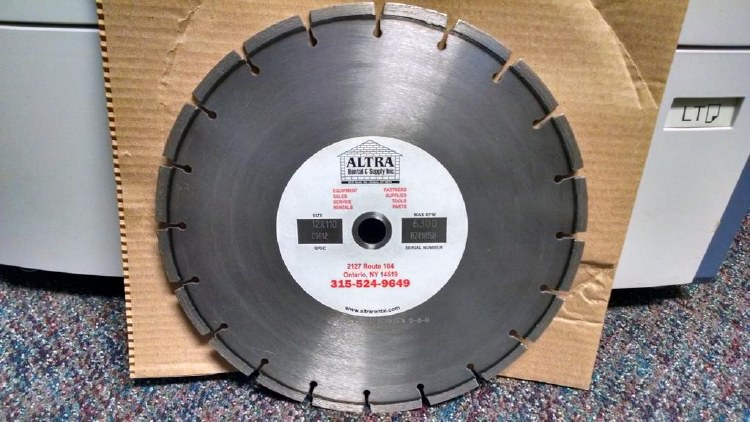 BLADE, DIAMOND, 12" X 20 MM-1", ASPHALT C9012