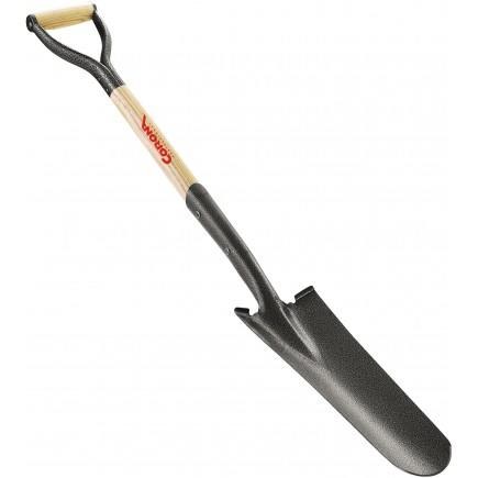 DRAIN SPADE, 16" OPEN BACK, 27" ASH HANDLE, RHUDS16