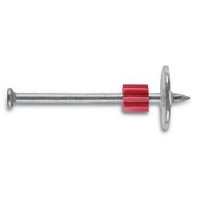 DRIVE PIN, 1-1/2 WASHERED .300 HEAD, BOX OF 100