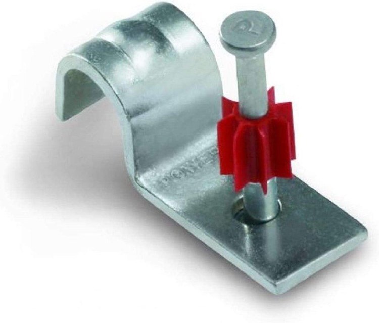 CONDUIT CLIP, 3/8" BX CLIP, W/ 7/8" PIN