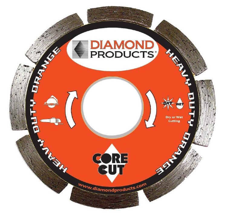 BLADE, DIAMOND, 8" X .080 X 7/8", DRY, HD, SOFT / ABRASIVE MTLS, FOR ELECTRIC SAWS, E5H