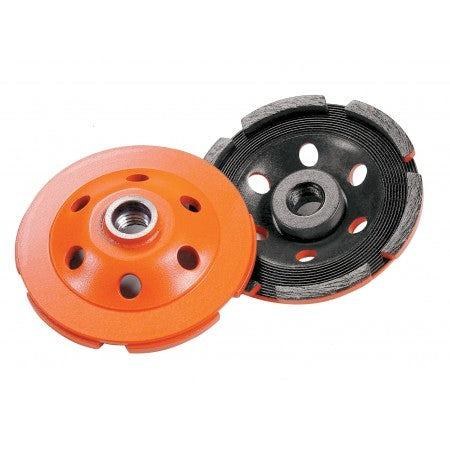 CUP WHEEL, DIAMOND, 7" X 5/8-11, DOUBLE ROW, HD