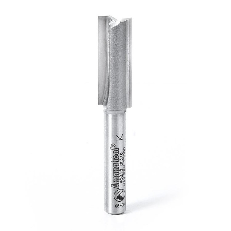 ROUTER BIT, 3/8", STRAIGHT PLUNGE DEEP, 1/4" SHANK, 2 FLUTE