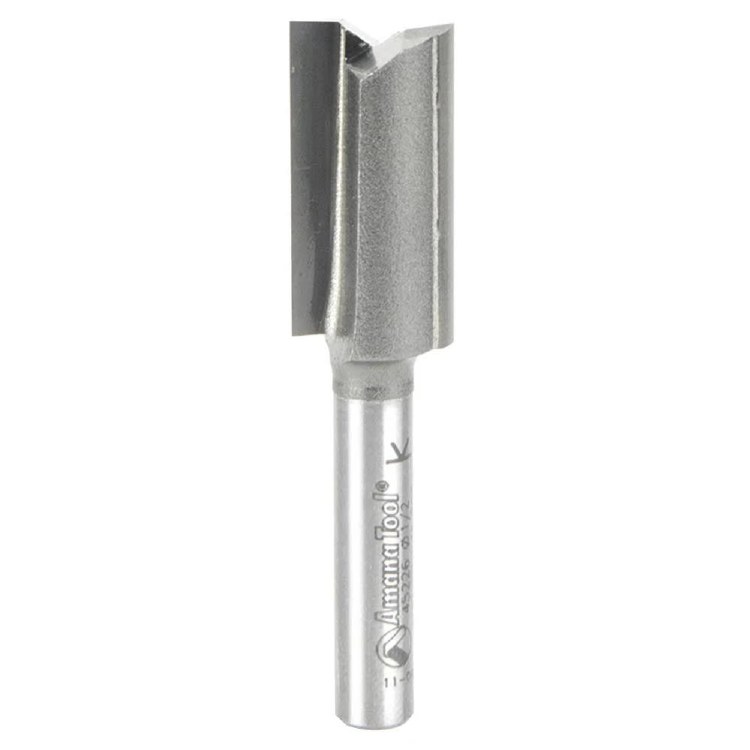 ROUTER BIT, 1/2", STRAIGHT PLUNGE DEEP, 1/4" SHANK