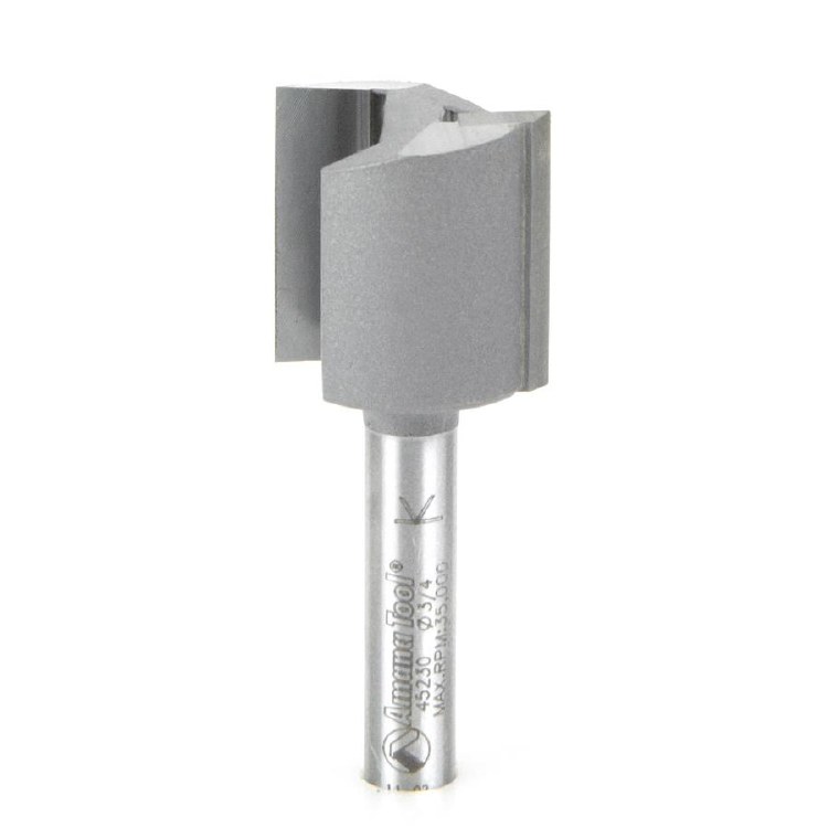 ROUTER BIT, 3/4", STRIAGHT PLUNGE DEEP, 1/4" SHANK, 2 FLUTE