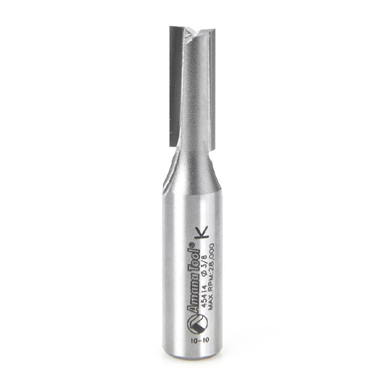 ROUTER BIT, 3/8", STRAIGHT PLUNGE, 1/2" SHANK, 2 FLUTE