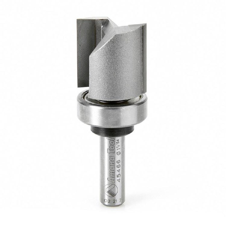 ROUTER BIT, 1", FLUSH TRIM PLUNGE, WITH UPPER BEARING