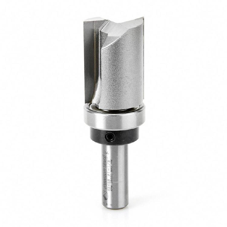 ROUTER BIT, 1 1/8", FLUSH TRIM PLUNGE, WITH UPPER BEARING