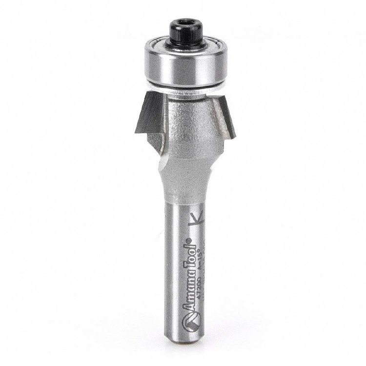 ROUTER BIT, 1/4", 2-FLUTE, 15 DEGREE, BEVEL TRIM