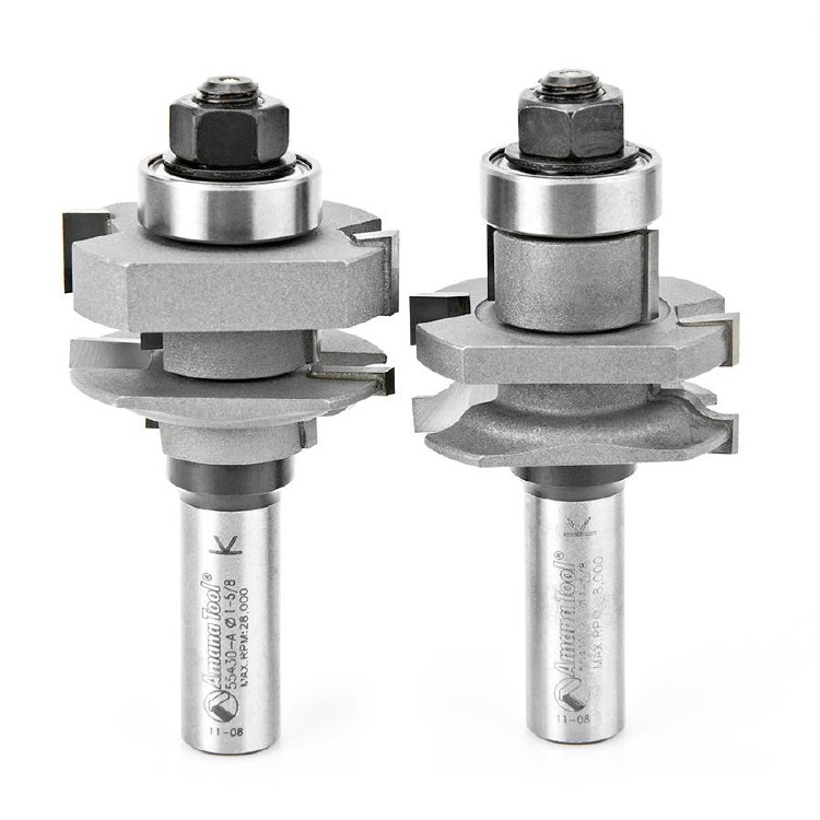 ROUTER BIT, OGEE, STILE & RAIL, 2-PIECE SET