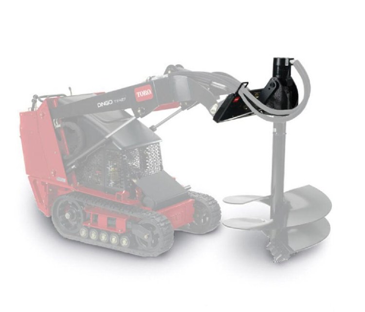 AUGER ASSEMBLY, POST HOLE MINI SKID STEER 2.56" (2-9/16") ROUND