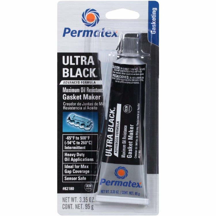 Permatex 82180 Ultra Black OEM Hi-Temp Gasket Maker. 3.35 oz.