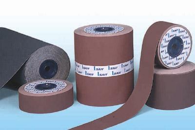 SANDPAPER INDUSTRIAL ROLL, 40 GRIT, ALUMINUM OXIDE-CLOTH BACK