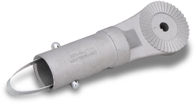 BULL FLOAT ADAPTER- KNURLED TO PUSHBUTTON