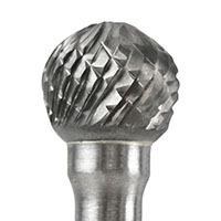 BUR, CARBIDE, 1/2" X 7/16" X 1/4", BALL, SD-5