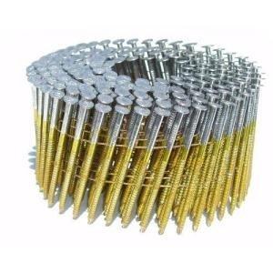 NAIL, PALLET COIL, 1 1/2" X .099 SCREW, BLUNT CHISEL POINT, 14,400 NAILS PER BOX.