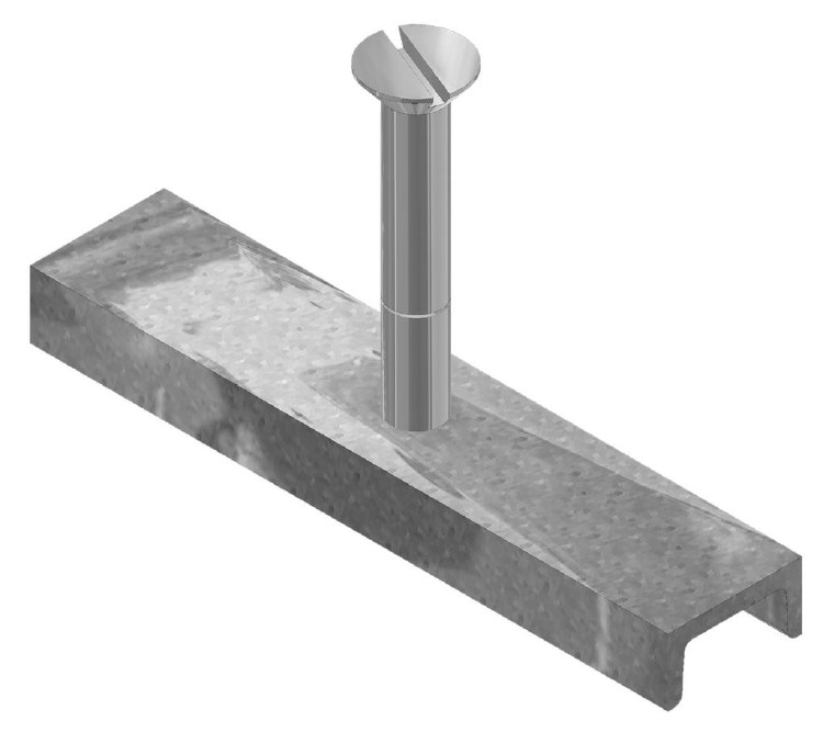 LOCKING DEVICE FOR CAST IRON SLOTTED GRATES