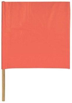 FLAG, VINYL ORANGE SAFETY FLAG, REINFORCED NYLON , 24" X 24" X 36"