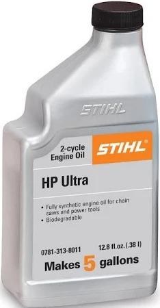 OIL, 2-CYCLE ENGINE, HP ULTRA FULL SYNTHETIC 12.8 OZ, 50:1, 5-GAL MIX