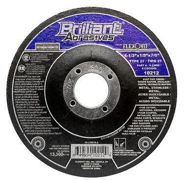 CUT OFF WHEEL HEAVY DUTY, 4-1/2" X 1/8" X 7/8", FOR METAL, PIPE