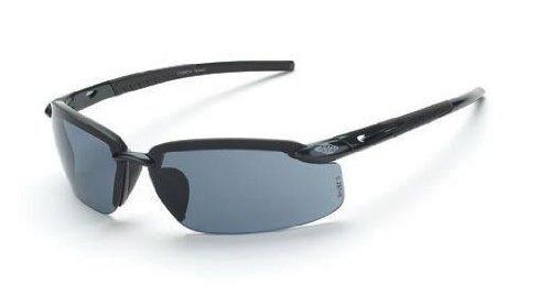 SAFETY GLASSES, ES5, PEARL FRAME WITH SMOKE LENS.