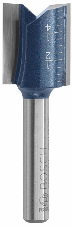 ROUTER BIT, 5/8" x 5/8" x 1/4"S, STRAIGHT -2 FLUTE -CARBIDE TIP