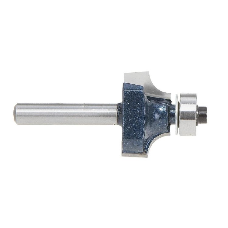 ROUTER BIT, 5/16" ROUNDOVER x 1/4"S, w/ BB -2 FLUTE -CARBIDE TIP
