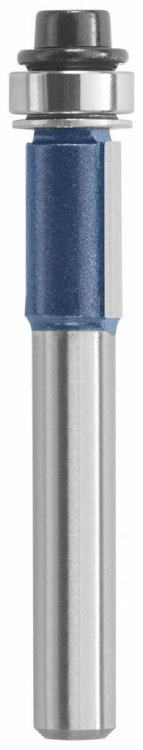 ROUTER BIT, 3/8" x 1/2" x 1/4"S, FLUSH TRIM w/BB -2 FLUTE -CARBIDE TIP