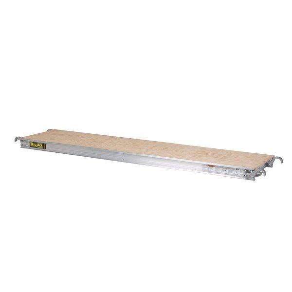 WALKBOARD, 19" W X 7' L, PIPE, ALUMINUM FRAME W/ PLYWOOD DECK, TUF-N-LITE