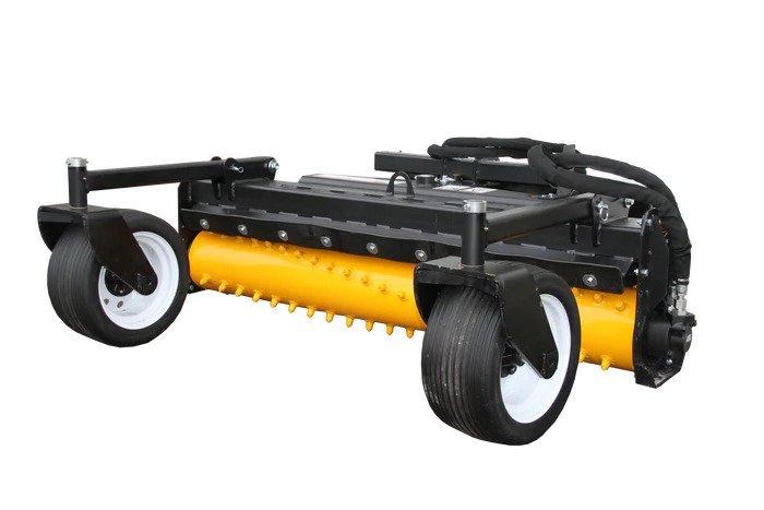 RAKE, POWER "HARLEY"- SOIL CONDITIONER, 72" FOR SKID STEER- ELECTRIC ANGLE