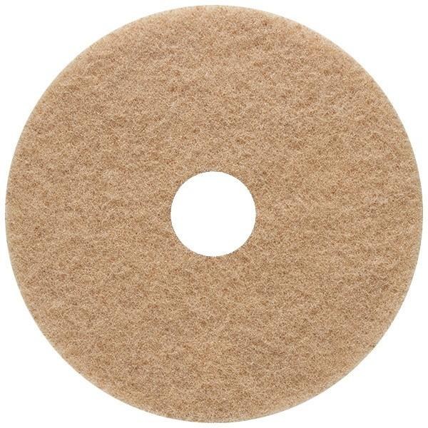 FLOOR SCRUBBING PAD, 20" X 1", TAN