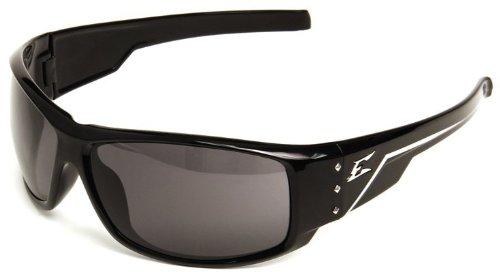 SAFETY GLASSES, CARAZ BLACK FRAME, SMOKE LENS