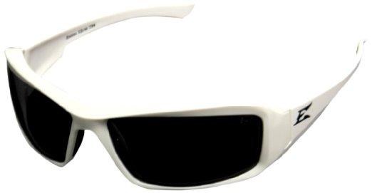 SAFETY GLASSES, BRAZEAU, WHITE FRAME, SMOKE LENS