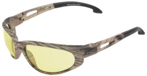 SAFETY GLASSES, DAKURA, CAMOUFLAGE FRAME, YELLOW LENS