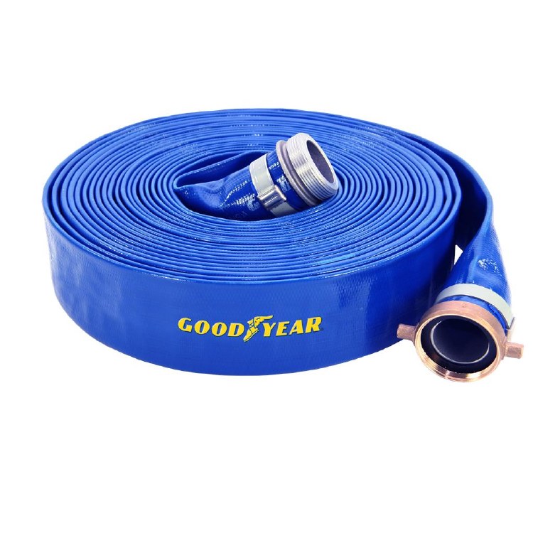 HOSE, DISCHARGE, 3" X 50 FT., LAY FLAT, M&F